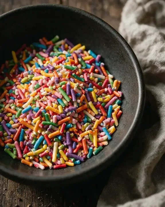 Regenbogen-Streusel (KI-Illustration)