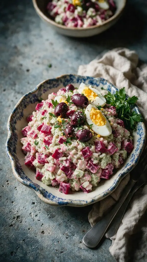 Reissalat mit Roter Bete