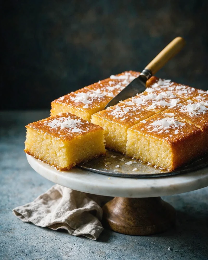 Revani, türkischer Grießkuchen (KI-Illustration)