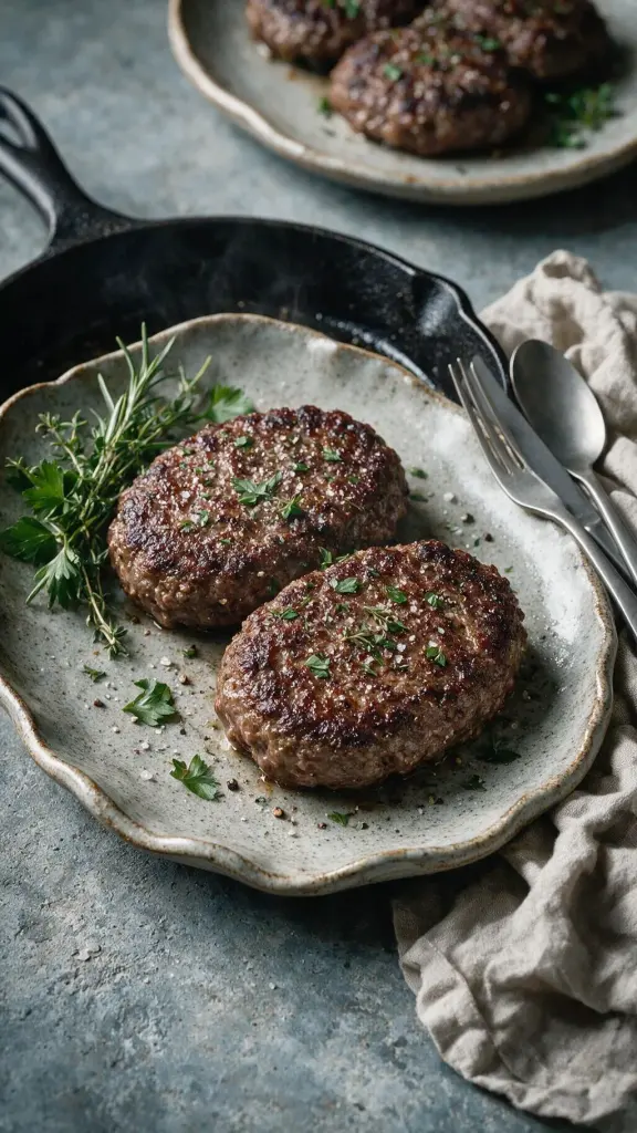 Salzgebratene Burger