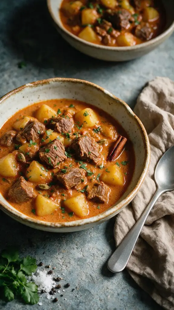 Rindfleisch-Curry mit Kartoffeln