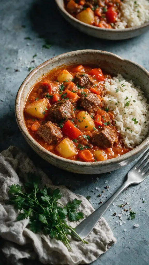 Rindfleisch-Gulasch