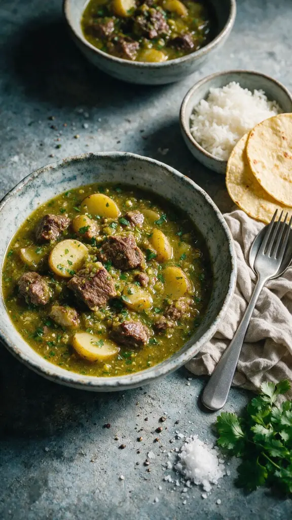 Rinder-Tomatillo-Eintopf