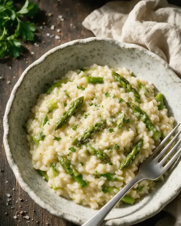 Risotto mit Spargel (KI-Illustration)