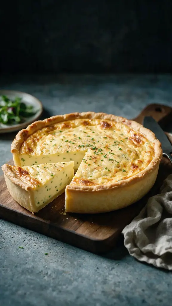 Käsequiche mit Roquefort