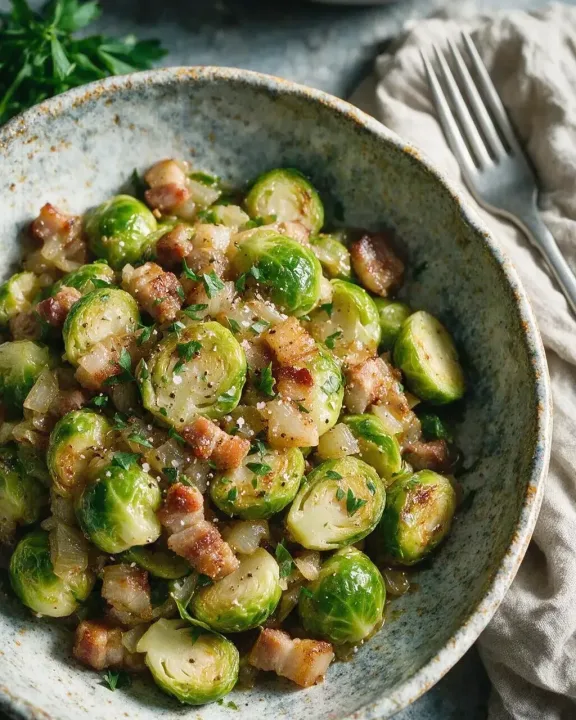 Rosenkohl mit Speck (KI-Illustration)