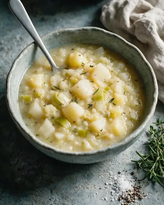 Rüben-Lauch-Kartoffelsuppe (KI-Illustration)