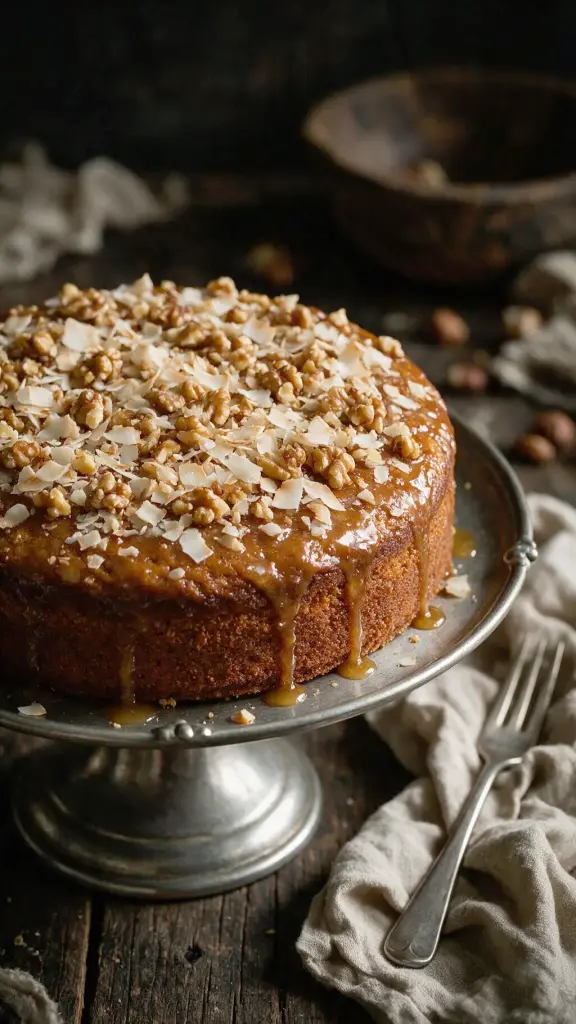 Würziger Rum-Nusskuchen