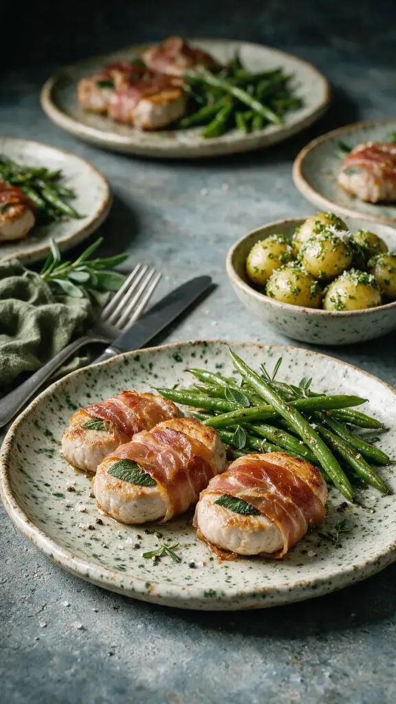 Schweinefilet-Saltimbocca