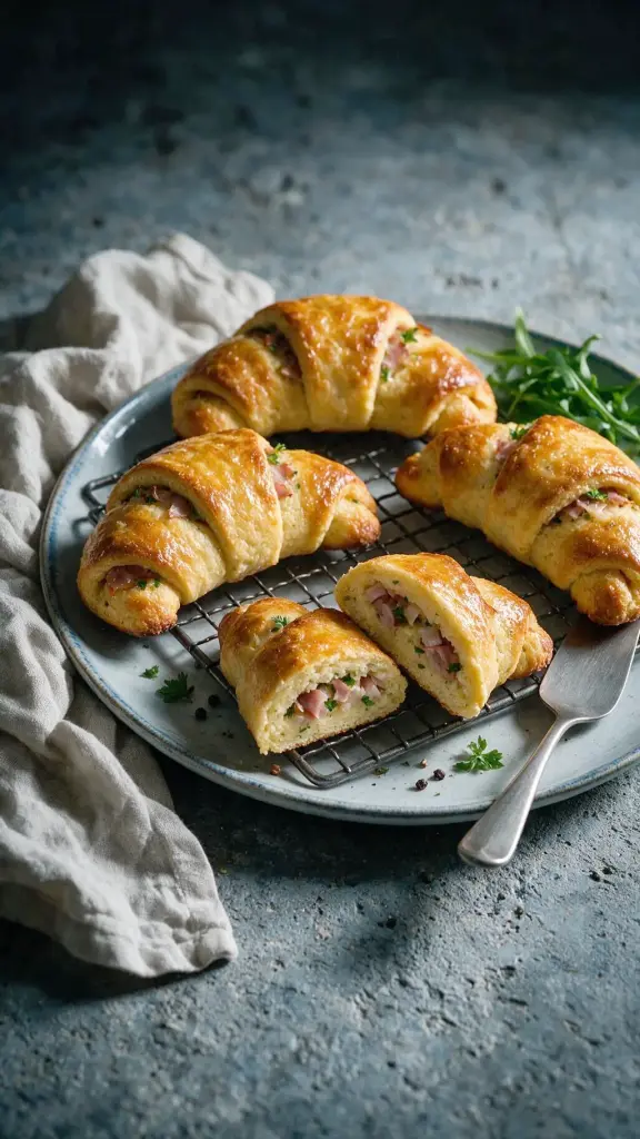 Low Carb Schinken-Croissants