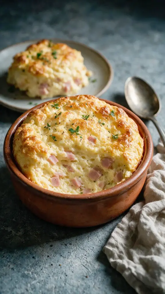 Schinken-Soufflé aus dem Airfryer