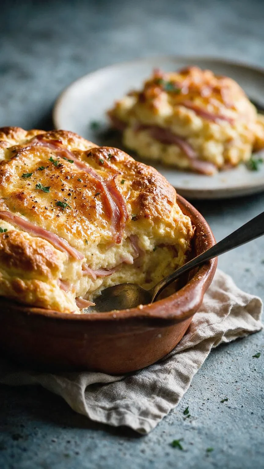 Schinken-Soufflé aus dem Airfryer