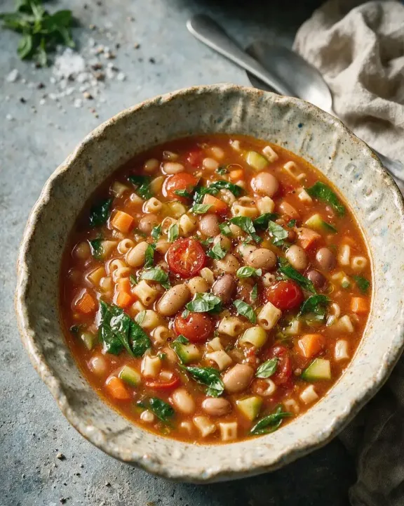 Schnelle Minestrone (KI-Illustration)