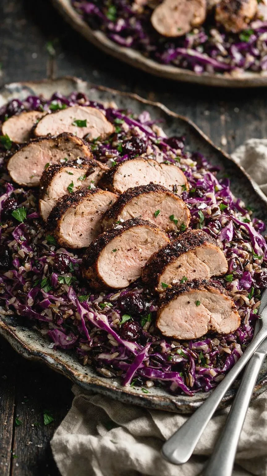 Schweinefilet mit Kaffeewürze (KI-Illustration)