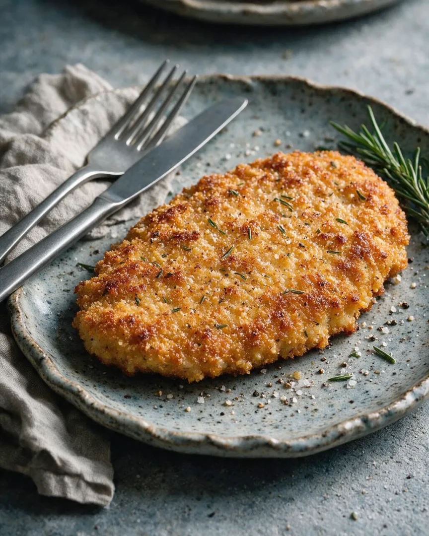 Schweineschnitzel mit Parmesan (KI-Illustration)