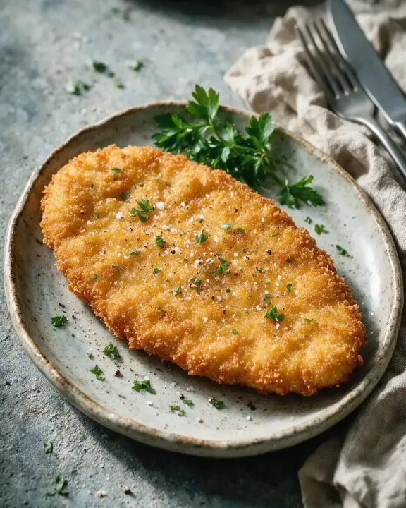 Schweineschnitzel Wiener Art (KI-Illustration)