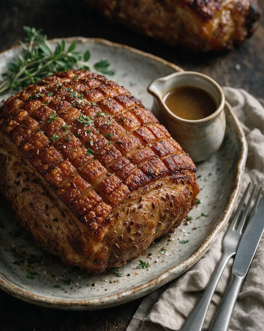 Schweineschulter aus dem Airfryer (KI-Illustration)