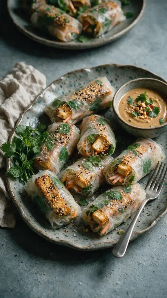 Sesam-Tofu Sommerrollen