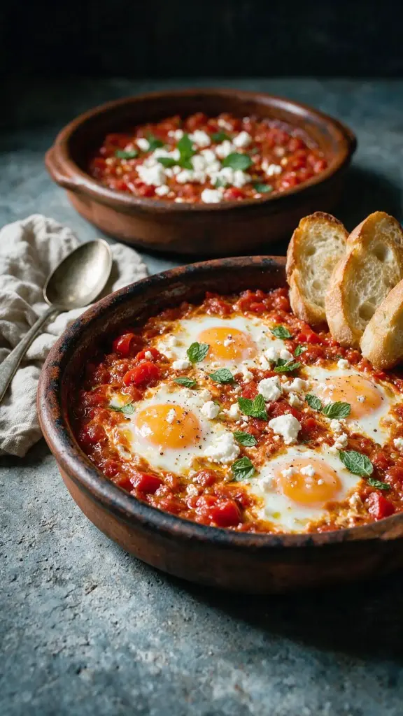 Shakshuka mit pochiertem Ei