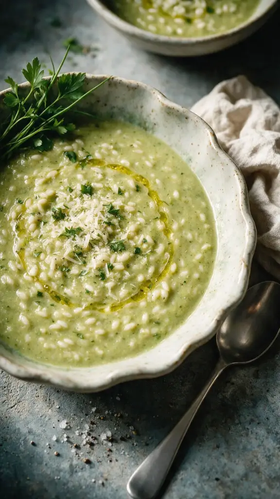 Sommer-Gemüsesuppe mit Pesto