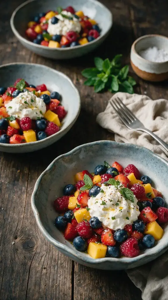 Sommerbeeren mit Vanillecreme