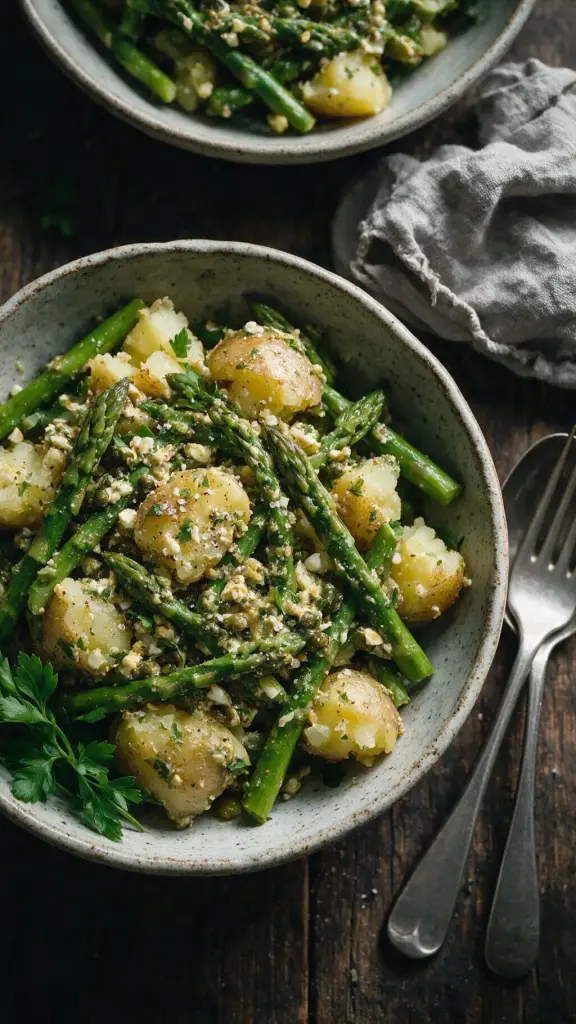Spargel mit neuen Kartoffeln