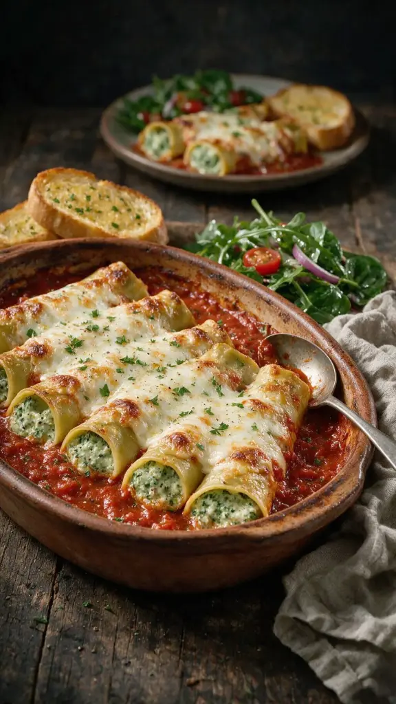 Spinat-Ricotta-Cannelloni