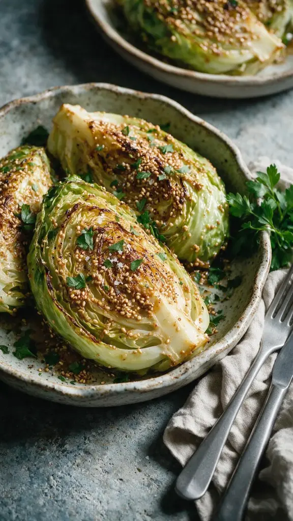Spitzkohl mit Miso-Butter
