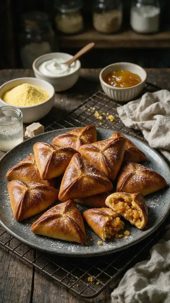 Hefebrötchen mit Maismehlfüllung
