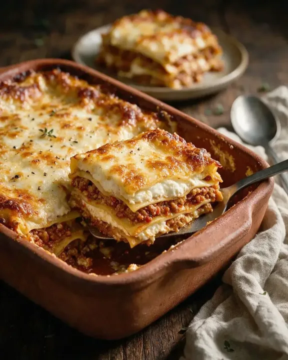Szechuan-Lasagne mit Schweinehack (KI-Illustration)