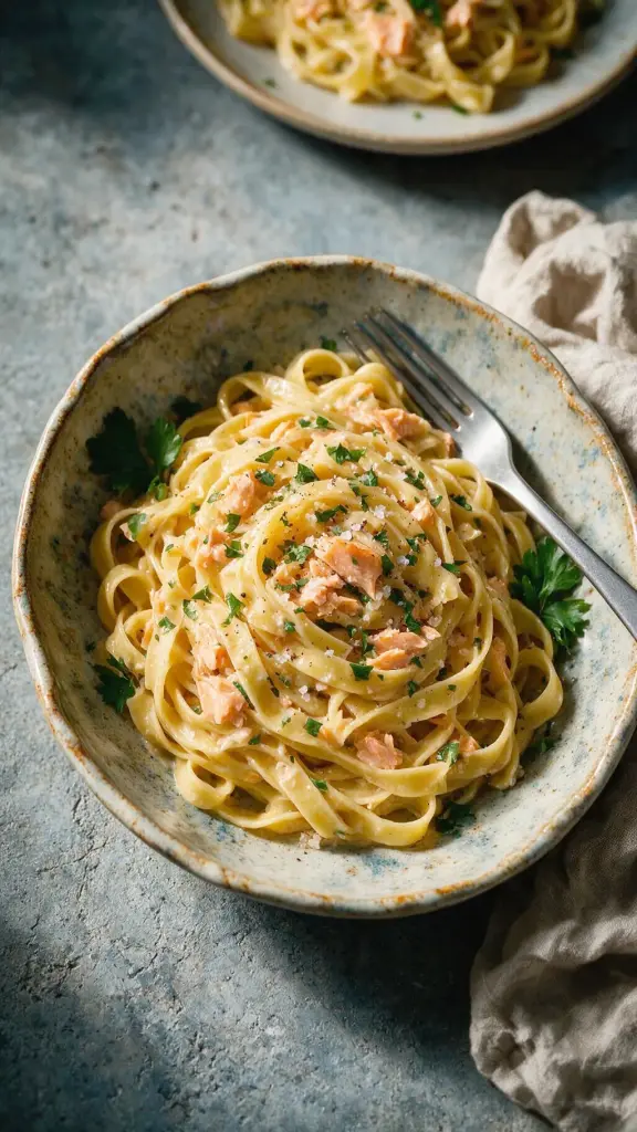 Cremige Lachs-Pasta