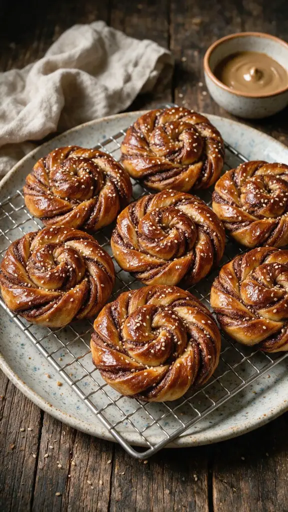 Tahini-Hefeschnecken