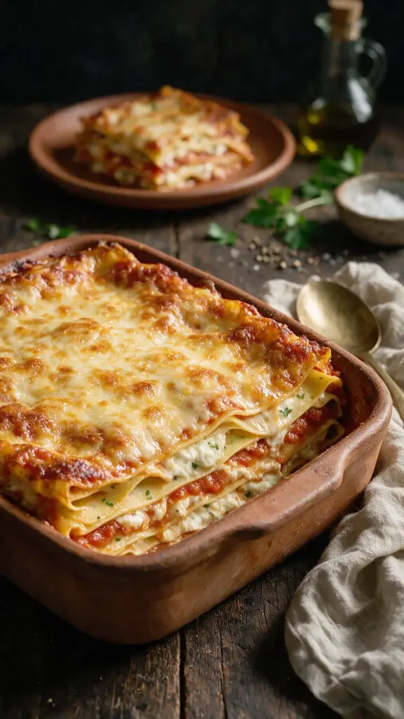 Tomaten-Käse-Lasagne