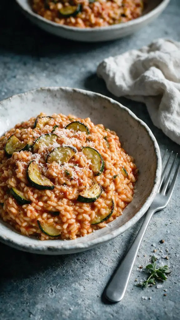 Tomaten-Zucchini-Risotto