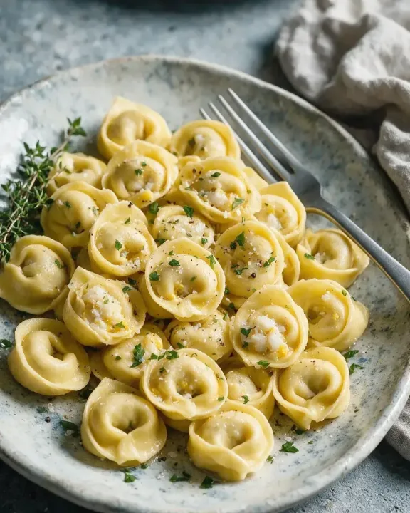 Tortellini mit Fischfüllung (KI-Illustration)