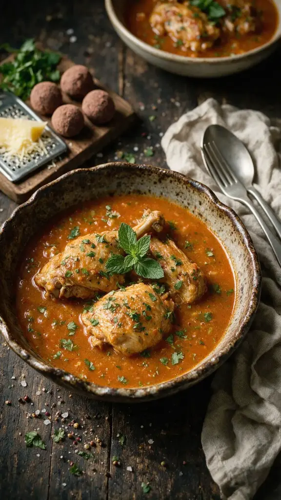 Puten-Eintopf mit Tomatillos