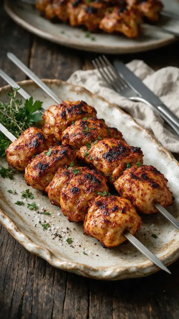 Türkische Hähnchenspieße