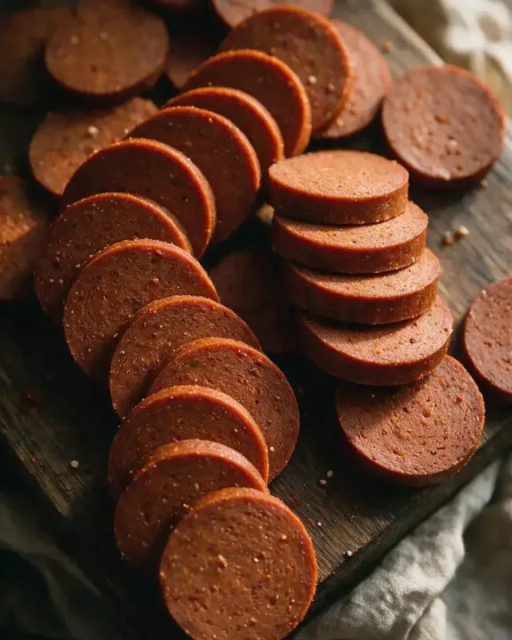 Vegane Seitan-Pepperoni (KI-Illustration)