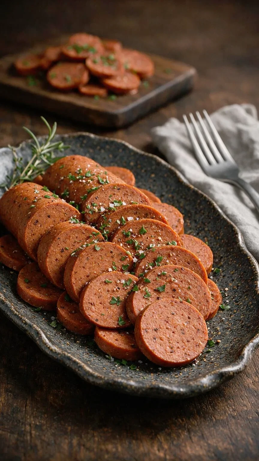 Vegane Seitan-Pepperoni