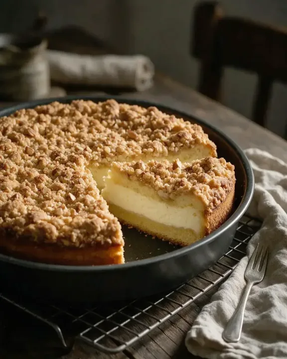 Mandel-Streuselkuchen (KI-Illustration)