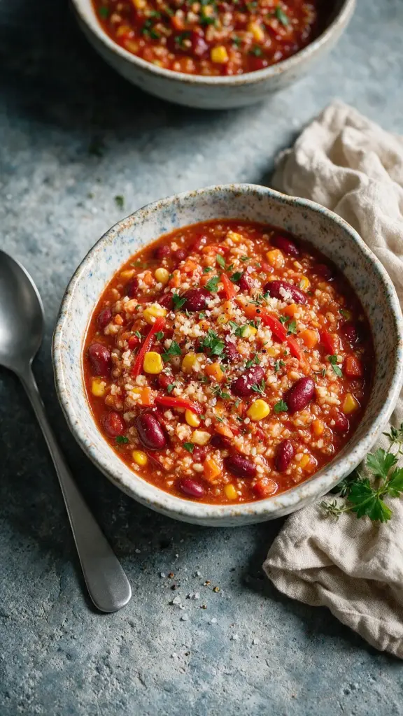 Veggie-Chili mit Blumenkohl