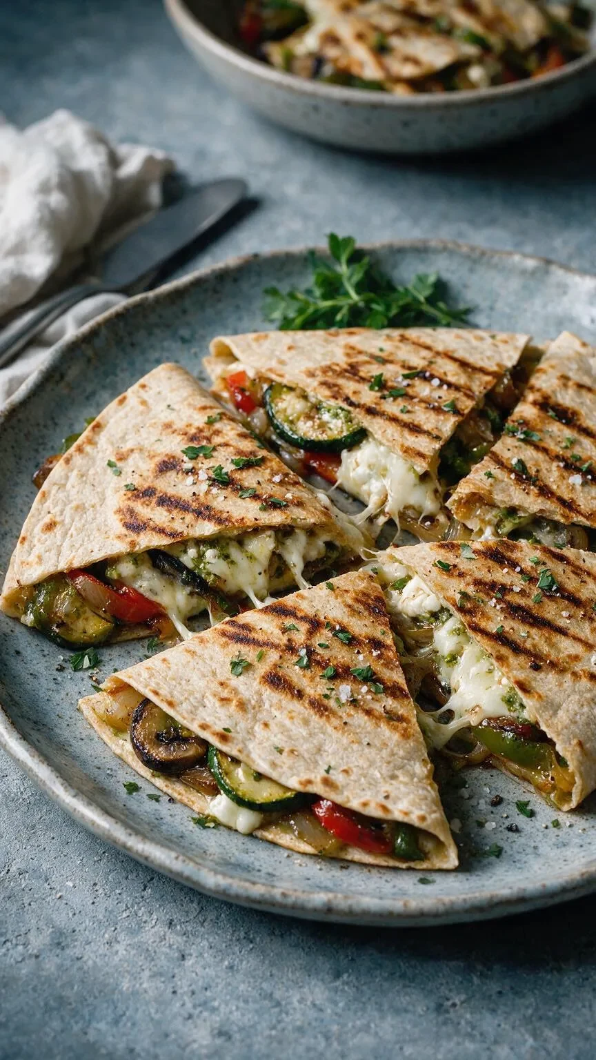 Veggie-Quesadillas mit Grillgemüse