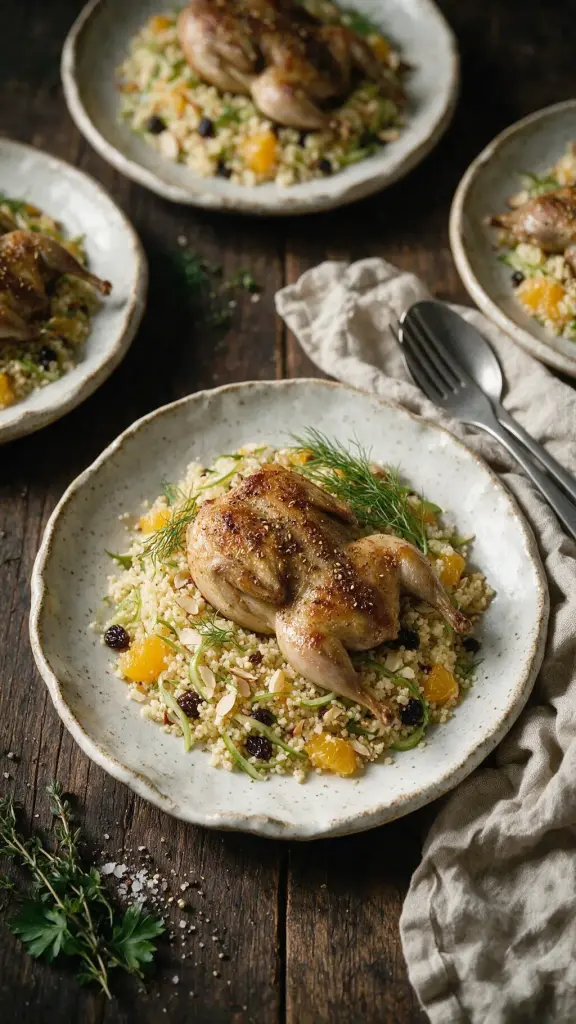 Wachteln mit Za'atar