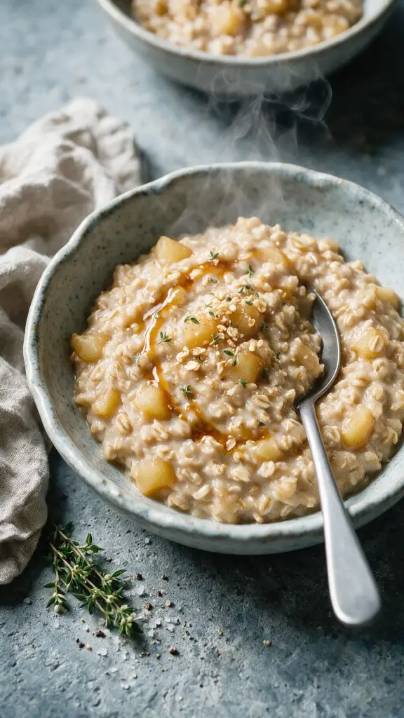 Apfel-Haferflocken-Porridge