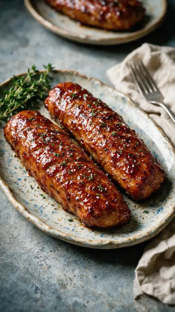 Schweinefilet Ahornsirup-Glace
