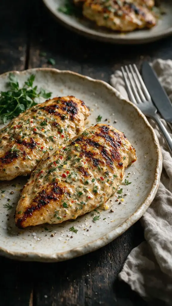 Zitronen-Joghurt-Hähnchen vom Grill