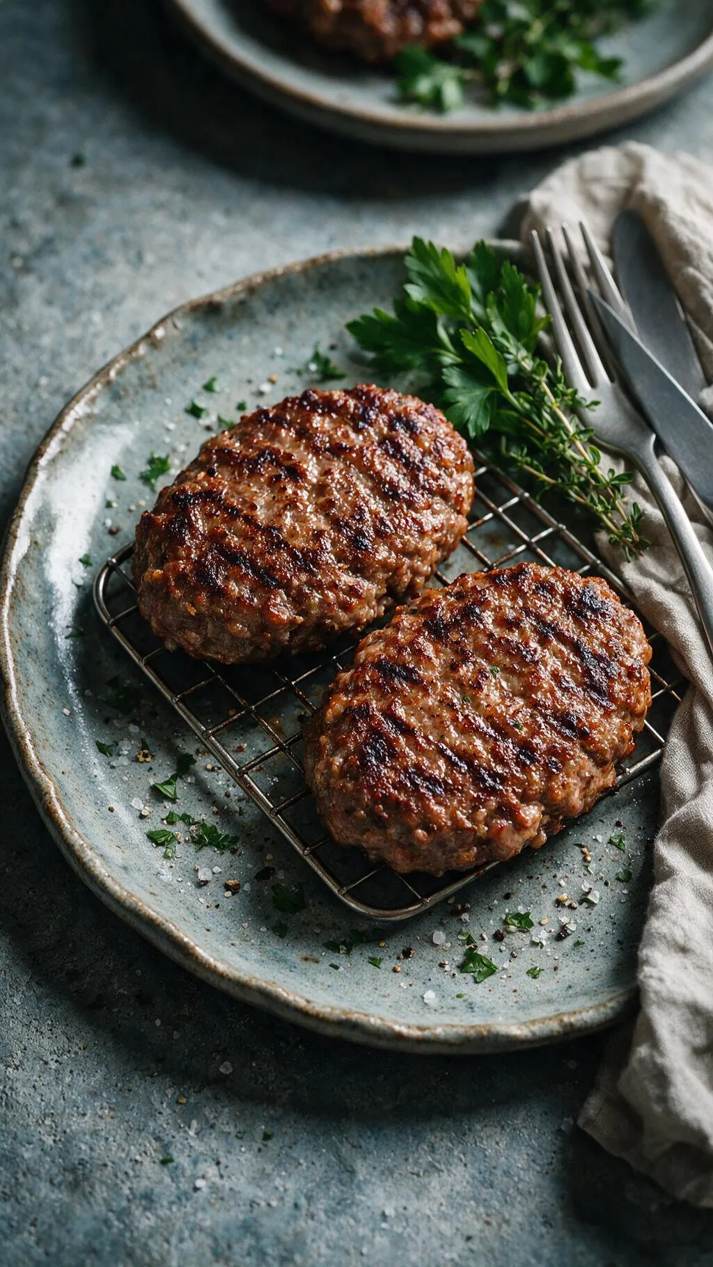 Airfryer Rinder-Patties