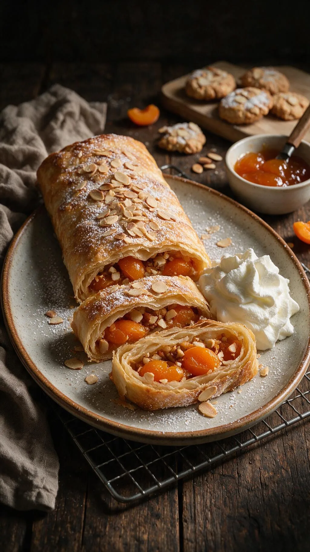 Aprikosen-Mandel-Strudel