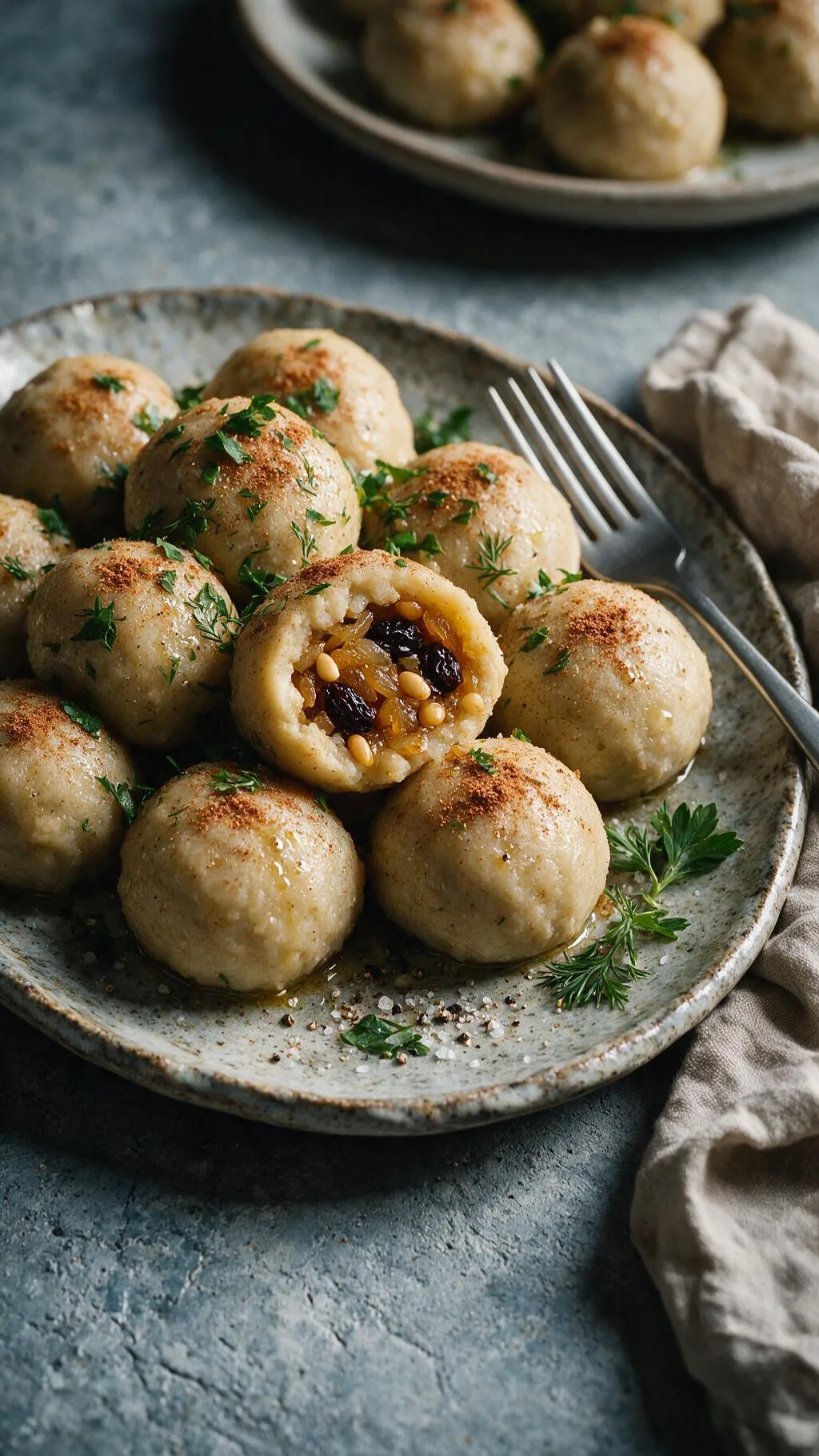 Armenische Topik mit Zwiebelfüllung