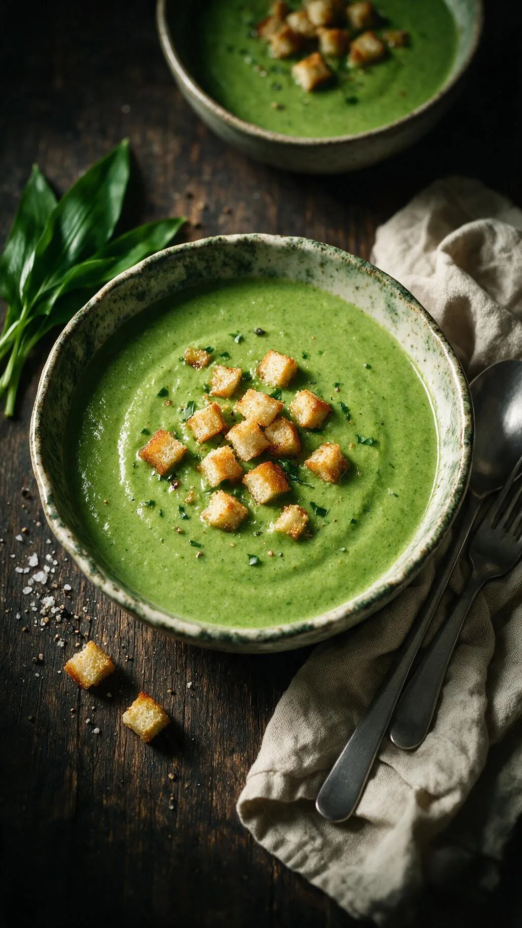 Grüne Bärlauch-Suppe